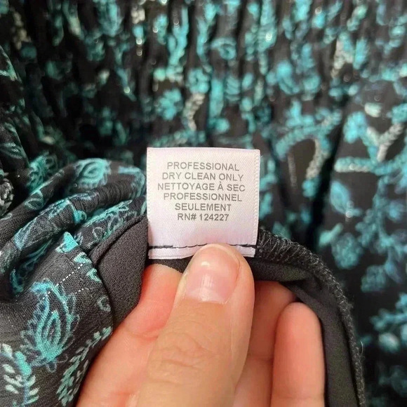 Misa Los Angeles Rashida Maxi Dress - Green Floral on Black- Size S - Picture 13 of 16